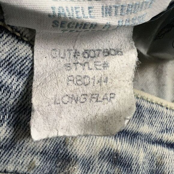 ROBIN'S JEAN Women's Slim Straight Jeans Long Flap Paint Splatter Design Size 24 - Picture 10 of 12